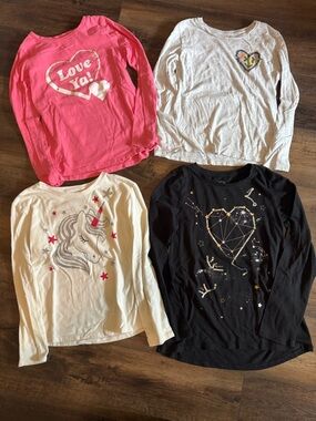 Girls size 10/12 long sleeved shirts
